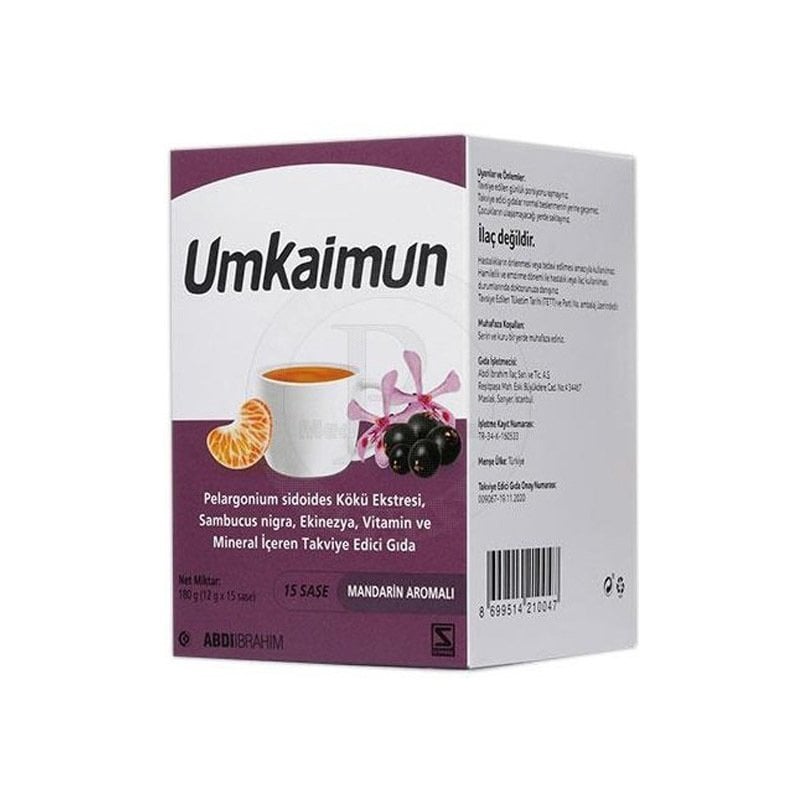Umkaimun Mandarin Aromalı 15 Saşe Takviye Edici Gıda