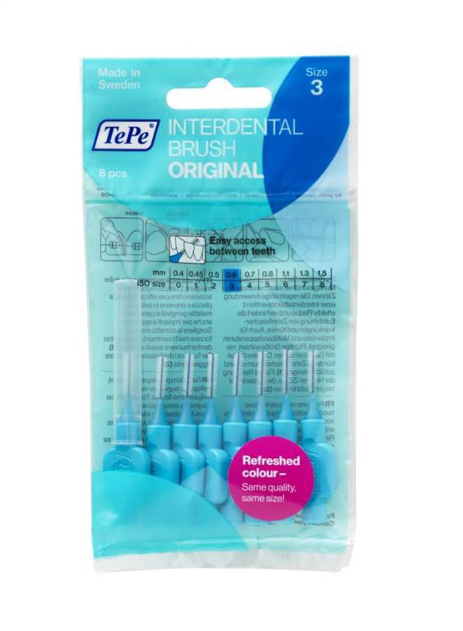 Tepe Arayüz Fırçası Mavi 0.6 mm