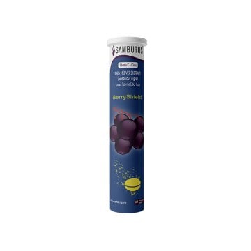 Sambutus Kara Mürver Ekstresi + C Vitamin + Çinko 20 Efervesan Tablet