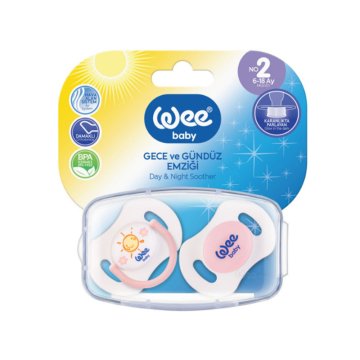 Wee Baby Gece ve Gündüz Emziği pembe