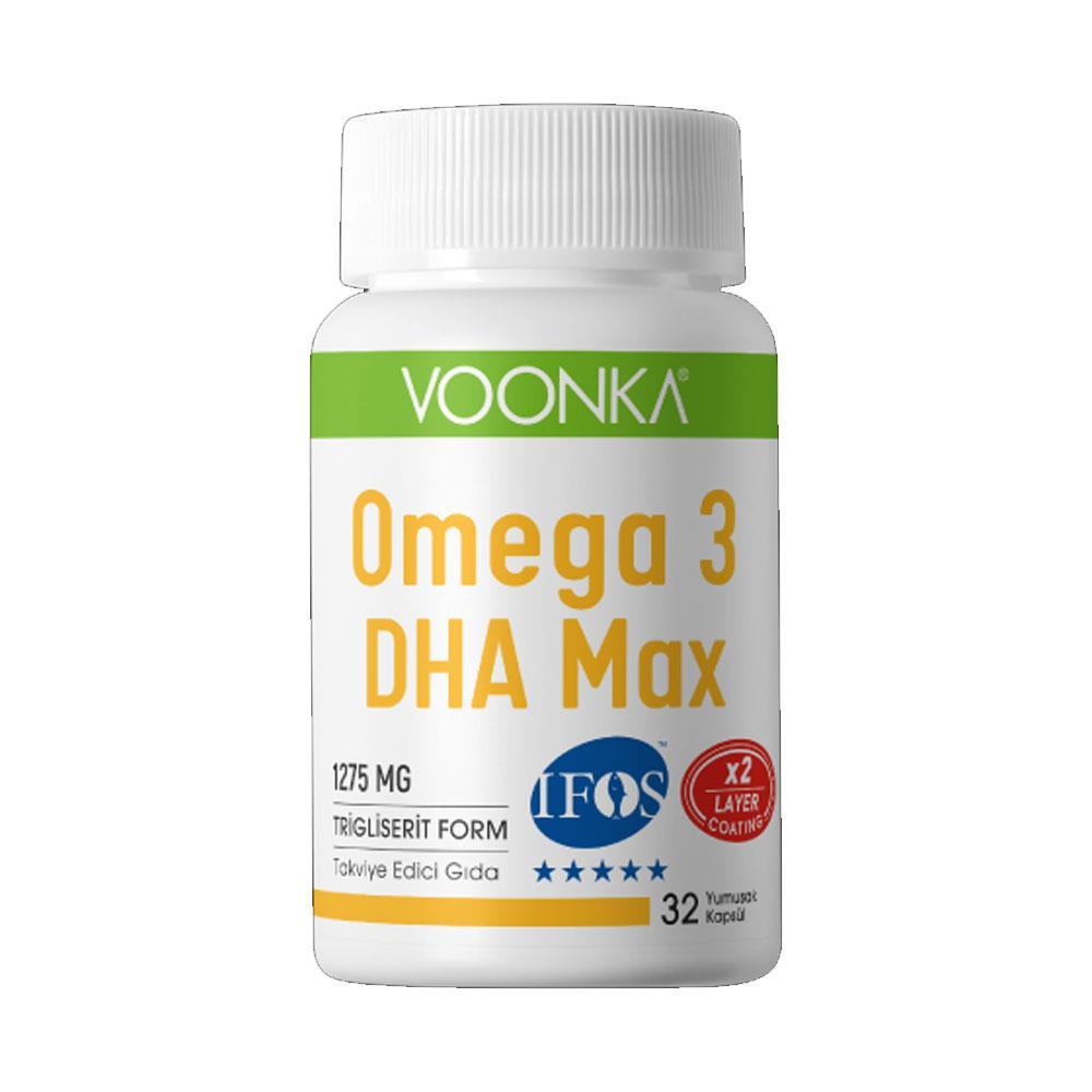 Voonka Omega 3 DHA Max Takviye Edici Gıda 32 Yumuşak Kapsül