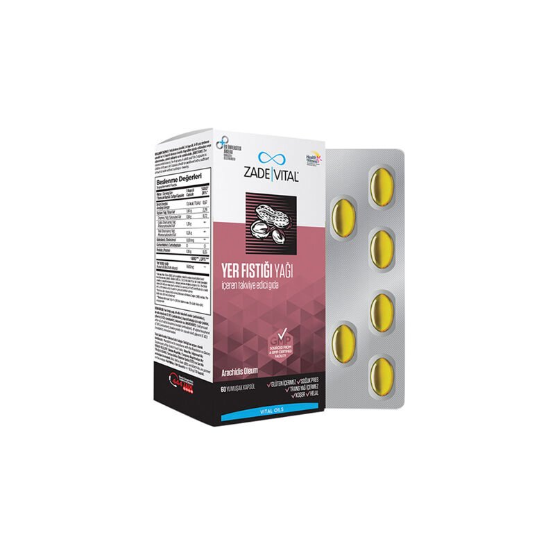 Zade Vital Yer Fıstığı Yağı Blister 60 Kapsül