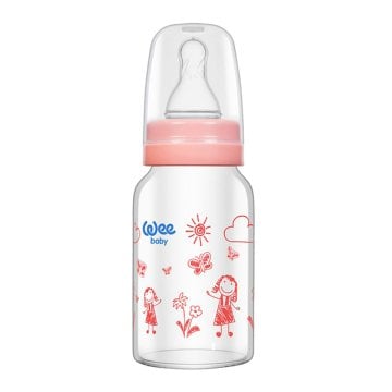 Wee Isıya Dayanıklı Cam Biberon 120 ml
