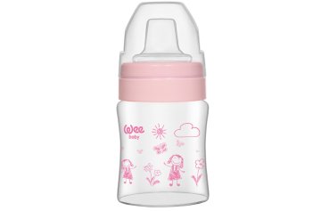Wee Isıya Dayanıklı Akıtmaz Cam Bardak 120 ml pembe