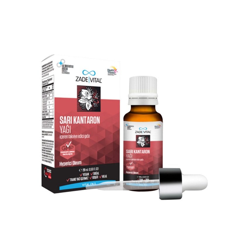 Zade Vital Sarı Kantaron Yağı Cam Şişe 20ml