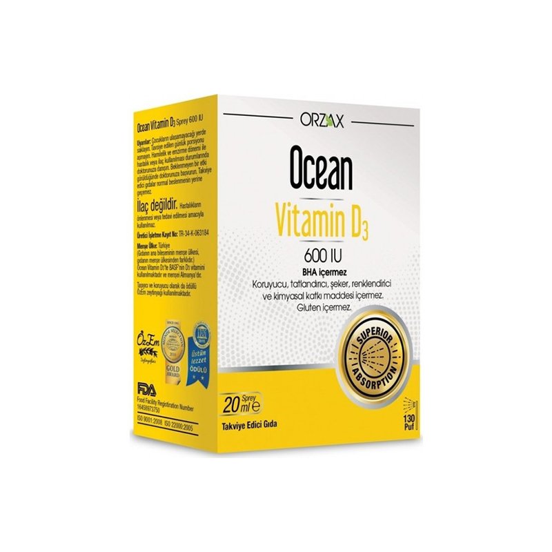 Ocean Vitamin D3 600 IU 20 ml Sprey