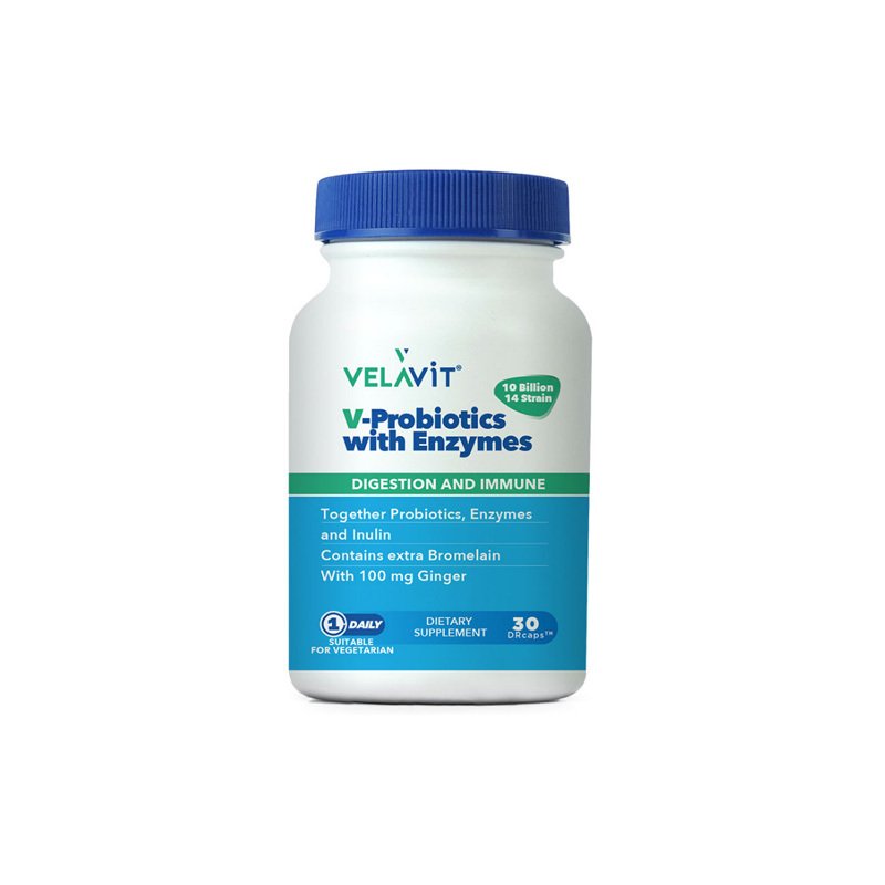 Velavit V Probiotics With Enzymes 30 Kapsül