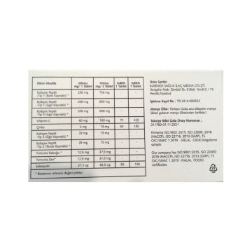 Collagen Forte Premium 5 Tip Kolajen 90 X 1200 Mg
