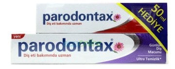 Parodontax Ultra Temizlik Diş Macunu 75 ml Florürlü 50 ml Hediye