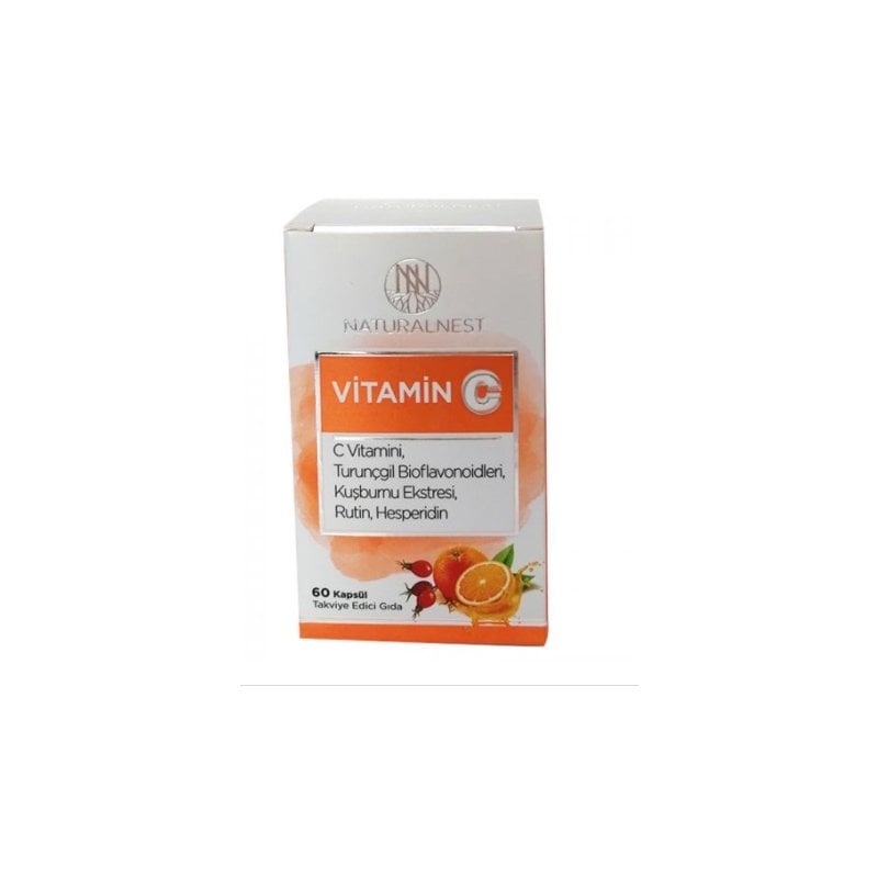 Naturalnest Vitamin C Takviye Edici Gıda 60 Kapsül