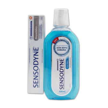 Sensodyne Beyazlatıcı Diş Macunu 75 ml + Ağız Çalkalama Suyu 500 ml