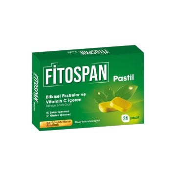 Fitospan Bal Limon Nane Aromalı 24 Pastil