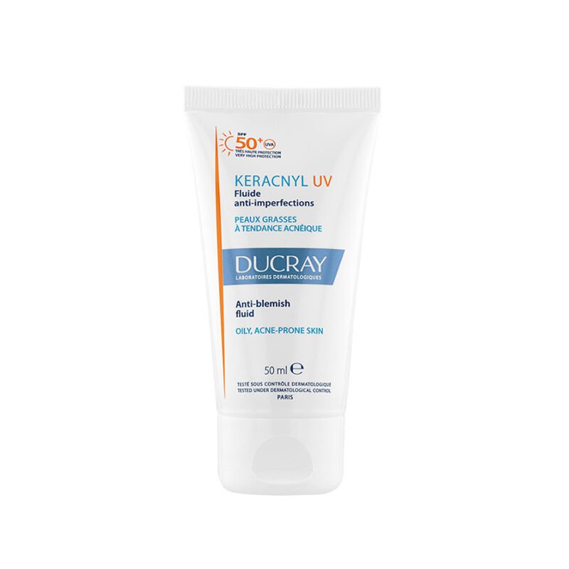 Ducray Keracnyl UV SPF50+ Yağlı Ciltler İçin Güneş Koruyucu 50 ml