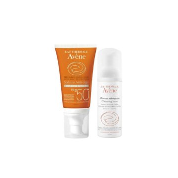 Avene Yaşlanma Karşıtı Güneş Kremi SPF 50 50 ml Temizleyici Köpük 50 ml HEDİYE