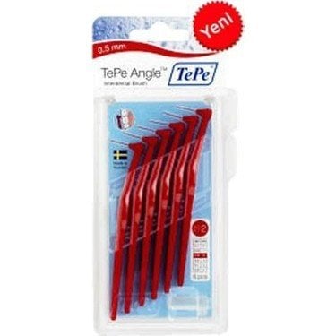 Tepe Angle Saplı Arayüz Fırçası 0.5 mm Kırmızı