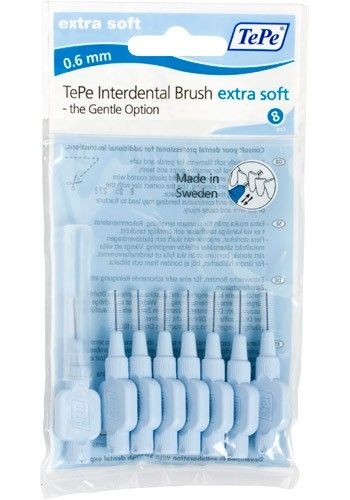 Tepe Extra Soft Ara Yüz Fırçası Açık Mavi 0.6 mm