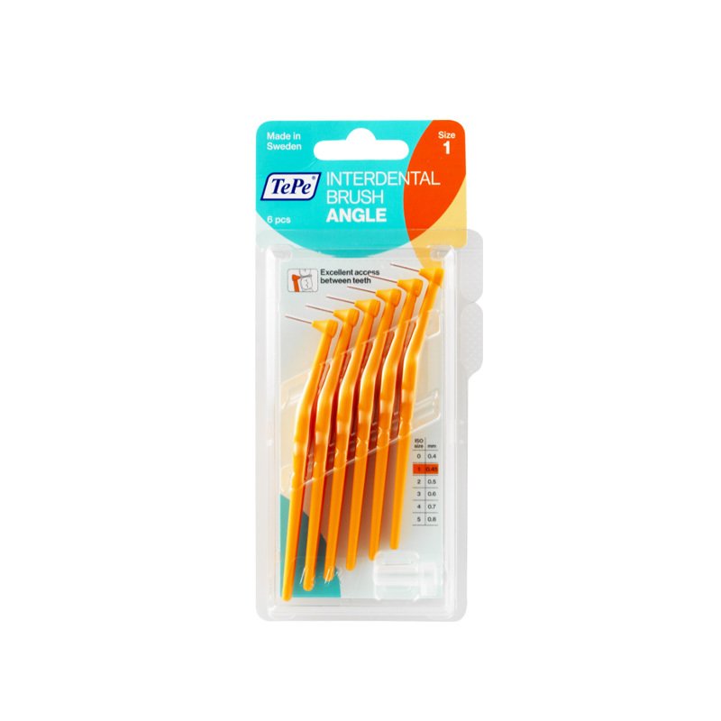 Tepe Angle Saplı Arayüz Fırçası 0.45 mm Turuncu